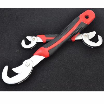 China Carbon Steel 2 PCS ADJUSTABLE WRENCH SET QUICK BREAK AND HANDLE WRENCH PORTABLE UNIVERSAL WRENCH for sale