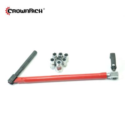 China Indoor BASIN WRENCH 4 POSITION TELESCOPING PLUNKING TOOL with 6pcs socket for sale