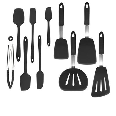 China 10 Pieces Sustainable Recycled Nylon Products Silicone Kitchen Utensils Cooking Kitchen Utensils Set for sale