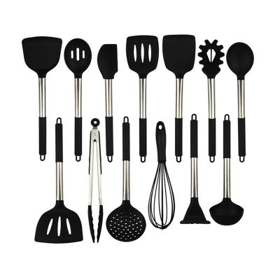 China Disposable Heat Resistant Baking Tool Kit Set of 13 Piece Silicone Cooking Utensils for sale