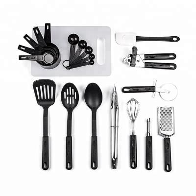 China Sustainable New Design 21 Piece Kitchen Utensils Nylon Kitchen Tool for sale