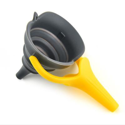 China New Style Kitchen Instruments Small Size Plastic Viable Handle Collapsible Collapsible Funnel for sale