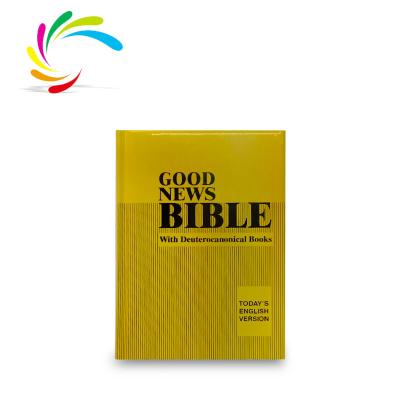 China 2021 hot sale OEM cheap hardcover stock Bible Holy Bible book printing customized bible journal reading for sale