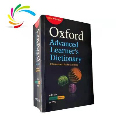 China 100% top newcomer eco-friendly supplier factory price promotional softcover English dictionary 9th oxford stock advanced student's dictionary for sale