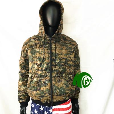 China KANGO anti-shrink hot sell oversized hoodie camouflage streetwear full face zipper hoodie for sale