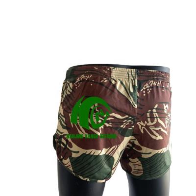 China Breathable Rhodesian Camouflage Double Layer Running Shorts And Colored Ranger Pants for sale