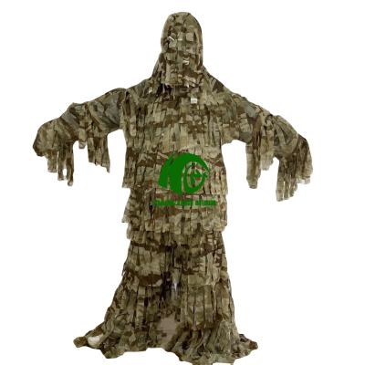 China Hot Sale Waterproof Sniper Ghillie Camouflage Suit Hunting Ghillie Suit for sale