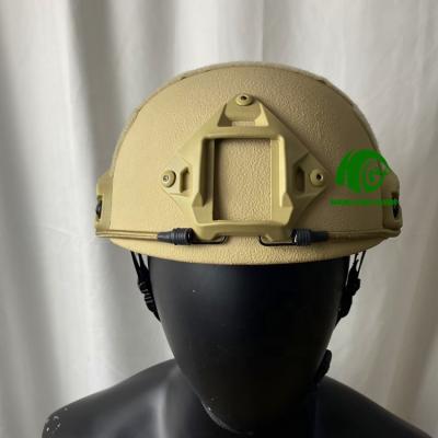 China PE UD or other speed helmet color ballistic bulletproof helmet khaki design material for sale