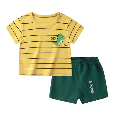 China Wholesale Casual Baby Kids Summer Short Sleeve Clothing Sets T-shirt Short Pants Suit Girls Pajamas for sale