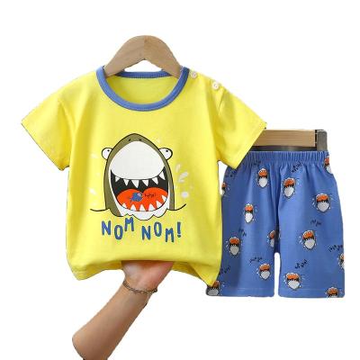 China New Casual Summer Clothing Sets For Kids Short Sleeve Short Pants Boys And Girls for sale