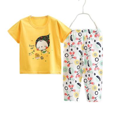 China New Casual Children's Clothing Suit Summer Baby Boy Clothes Short Suit T-shirt 2 Pieces Cotton Casual SET for sale