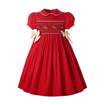 China Wholesale Breathable Smocked Pettigirl Dresses Kids One Piece Dress For Girls Sibling Matching Teams 2 3 4 5 6 8 10 12Y for sale