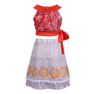 China New Design Children's Cotton Pettigir Pettiskirt New Design Children's Dress Skirt Moana Two-Piece Suit for sale