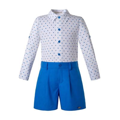 China OEM Pettigirl Casual Blue Boys Long Sleeve Clothing Kids Boys Clothes Fancy Baby Boy Clothes for sale