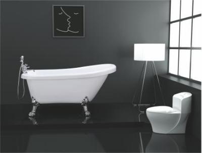 China Acrylic Clawfoot Bathtubs Claw Bath Tub 1400MM Freestanding Clawfoot Tub for sale