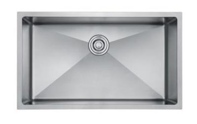 China SS304 Single Bowl Sink 80cm 90cm Stainless Steel Sink Unit Surface Mounted for sale