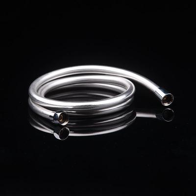 China Silver PVC Flexible Hoses 1 To 2 Meters 360 Degree Brass Shower Hose for sale