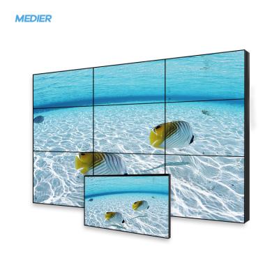 China Indoor UHD 49 Inch 0.88mm Narrow Bezel Embedded Lcd Splicing Video Wall With Video Controller for sale