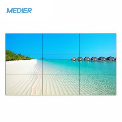 China 3x3 FHD 49 inch 0mm Indoor Lcd Indoor Mounted Seamless Video Wall Display for sale