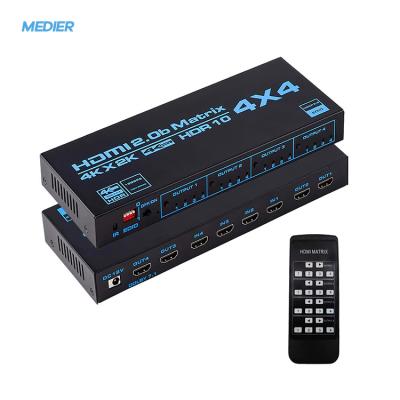 China Indoor Hot Sale 4K DVI-I Dual Link Video Wall Controller VGA HDMl Matrix With Remote Control for sale