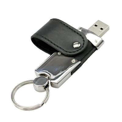 China Cheap Custom Logo Leather Usb Flash Drives Gift With Enough Capacity 8GB For Christmas/Wedding Gifts for sale