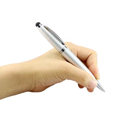 China Metal Logo Ballpoint Pens Custom USB 2.0 Flash Drive Pen Drives 8gb 16gb 32gb 64gb Touch Screen Business Gift For Phone School Writing for sale