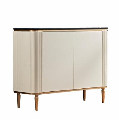 China Environmental Friendly Furniture Modern White Gloss Living Room Console Luxury Wooden Side Cabinet for sale