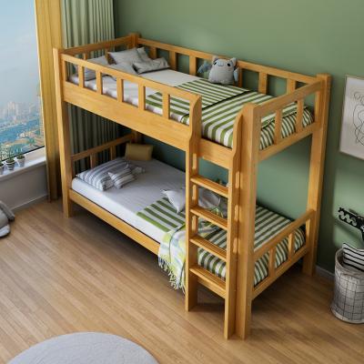 China Modern Kids Kids Beds With Stairs Cheap And Safe Durable Solid Wood Beds For Double Student In Dorm Bunk Bed for sale