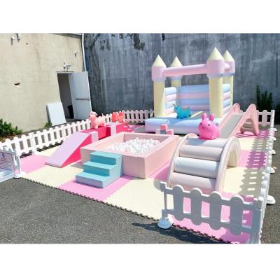 China Toddler Soft Playground Girls Play Equipment For Rental Soft Play Equipment Set Party for sale