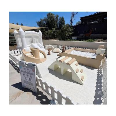 China Soft toddler playground play stuff for sale white and gold equipment toddler softplay soft play for sale