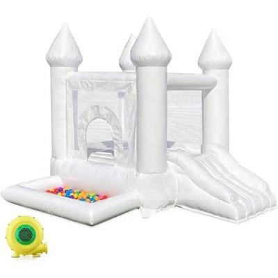 China White Toddler Playground Ball Mine Bounce Castle Bouncing Castle Jumping Castle With Ball Pit for sale