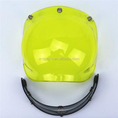 China Retro Bubble ABS Visor Helmet Shield Helmet Visor Open Face Motorcycle Sun Visor for sale