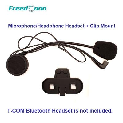 China Freedconn T-COMFM T-COMSC Motorcycle BT Helmet Intercom Microphone / Soft Earphone Headset+Clip Mount TCOMS for sale