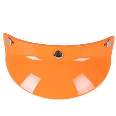 China Universal PC Moto Helmet Sun Visor Colored Instant Max 3 Visor For Vintage Open Face Helmet for sale