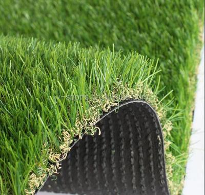 China Curly PE Monofilament+PP Synthetic Grass Lawn For Your Garden Decoration With Good Price for sale