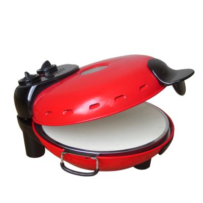 China Hotel household pizza oven with 12 inch non-stick ceramic baking stone and electric view window pizza maker pizza machine for sale