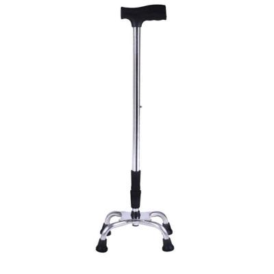 China Aluminum alloy stainless steel crutches for the elderly, knee crutches, non-slip single-leg crutches, outdoor quadruped crutches for sale