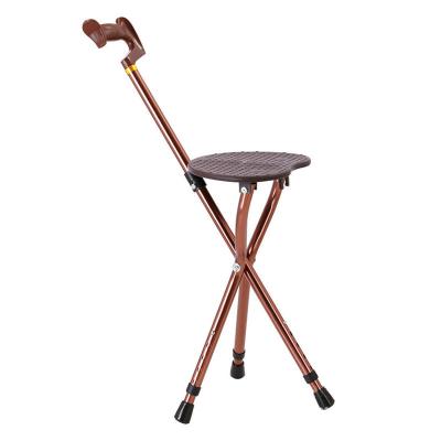 China Aluminum Alloy Foldable Telescopic Folding Cane Hospital Alloy Walker Anti-skid Crutch for sale