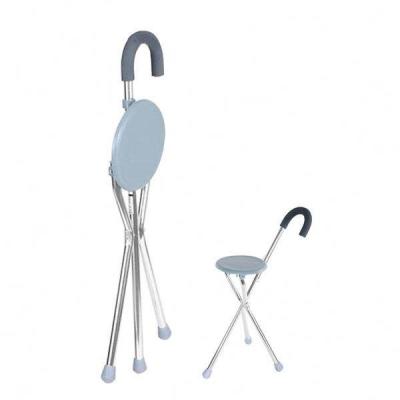 China Aluminum alloy medical aluminum alloy crutches sneak cane cane is convenient to fold anti-slip elderly crutches with seats for sale