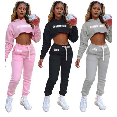 China Women Ladies Breathable Tracksuit Hoodies Shipping Sweatshirt Pants Casual Suit Sport Wear Tracksuits Sets Women Sweatshirts Fashion New for sale