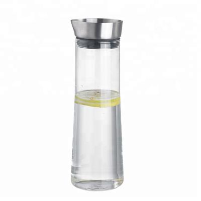 China New Design Sustainable Ice Tea Jug Glass Water Jug With Borosilicate Glass Pitcher for sale