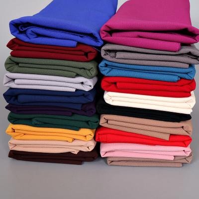 China European and American monochrome chiffon scarf cotton seersucker newcomer street Malaysia pure color thickened women's scarf Yw22 for sale