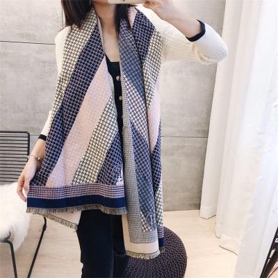 China Cashmere Quality Guarantee Wear Resistance Cotton Scarf Women Long For Autumn And Winter for sale