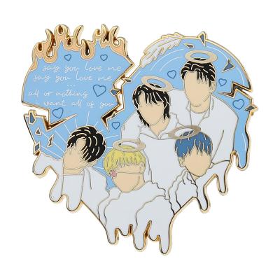 China Custom Soft Hard Pin No Minimum Europe Kpop Enamel for sale