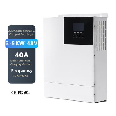 China Factory Sale 20kw Solar Inverter 120VAC 240VAC 50HZ 60HZ MPPT Solar Hybrid Inverter 378mm*280mm*103mm for sale