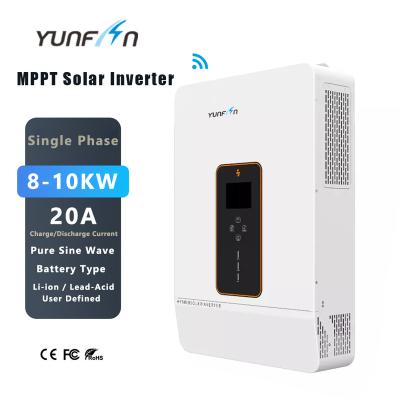 China Lead acid or lithium battery low frequency pure sine wave inverter all in one micro solar system 5kw 8kw 10kw solar system home inverter 600w for sale