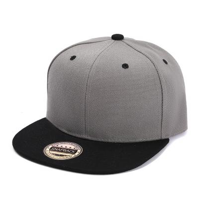 China JOINT Wholesale Customize Snapback 6 Panel Gorras Bill Brim Single Flat Blank Snapback Cap for sale