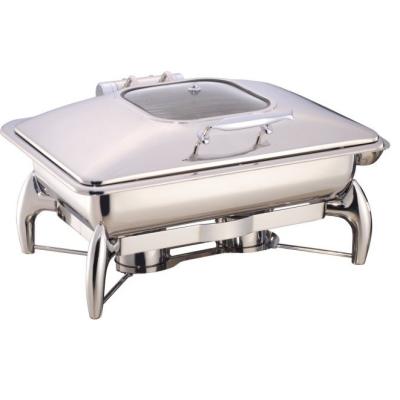 China Hot Stainless Steel Beetle 9L Food Display Warmers With Alcohol Burner for sale