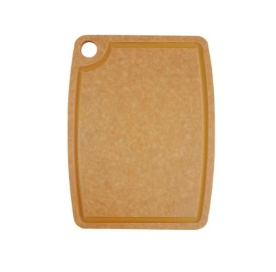 China Sustainable Environmentally Friendly Kitchenware Tools Wood Fiber Cutting Board With Water Groove for sale