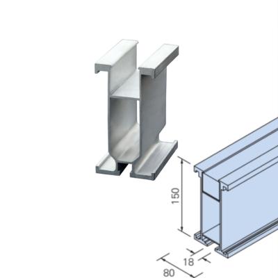 China Hot build! MAODE high quality mill finish aluminum I beam, double support aluminum roof beam, 3-6 meter beam aluminum extrusion for sale